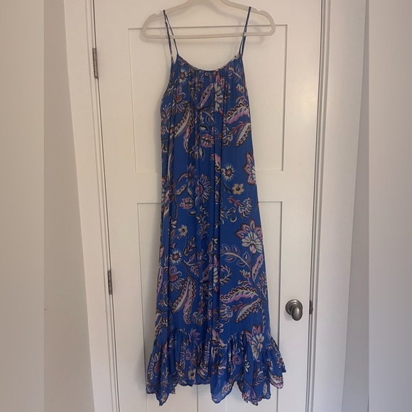 Mango Long Floral Print Dress Sz M - Picture 5 of 11